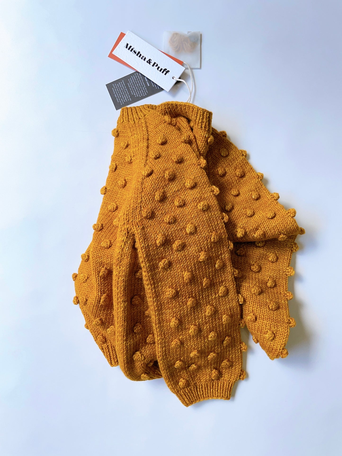 +Misha&Puff+ Popcorn Cardigan | Marigold