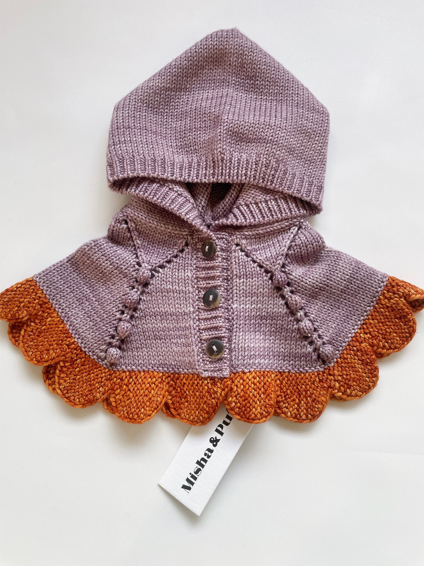 +Misha&Puff+ Scallop Capelet - Periwinkle