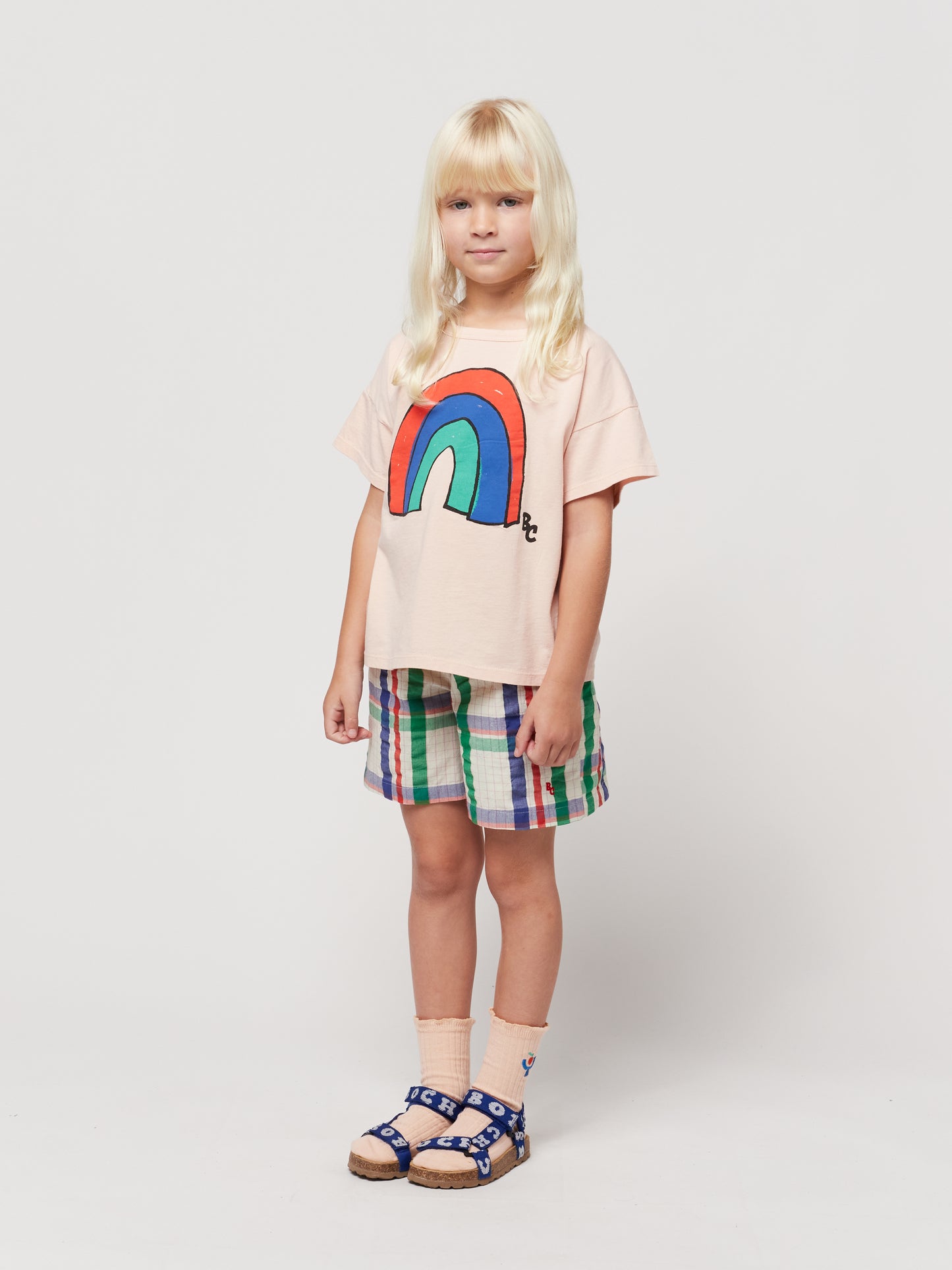 +Bobo Choses+ Madras Checks Woven Bermuda Shorts