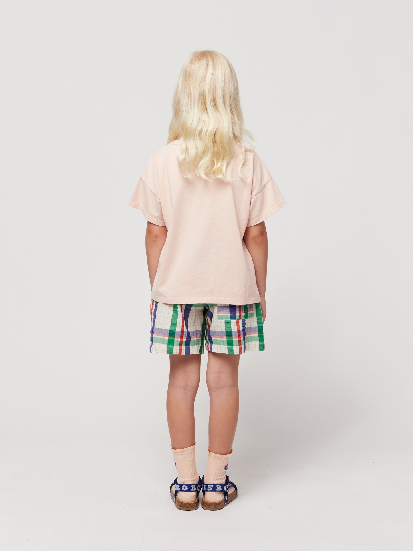 +Bobo Choses+ Madras Checks Woven Bermuda Shorts