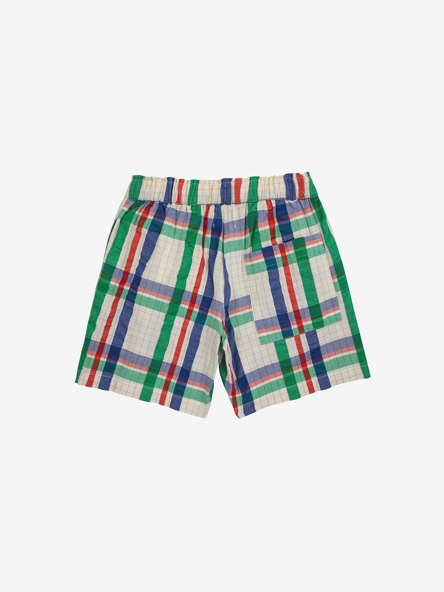 +Bobo Choses+ Madras Checks Woven Bermuda Shorts