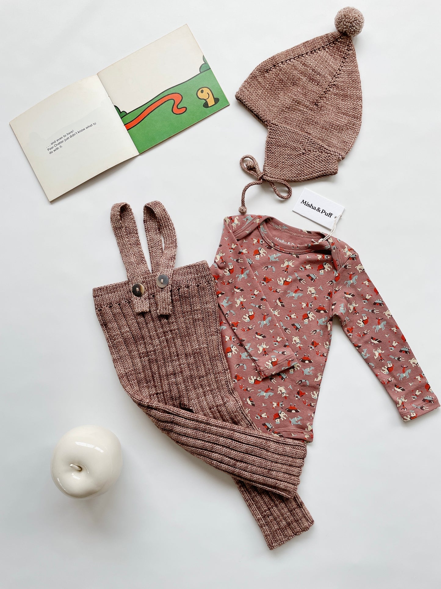 +Misha&Puff+ Baby Long Sleeve Lap Onesie - Mousse Circus