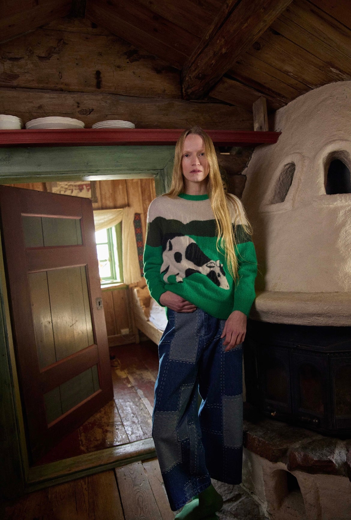 +FISH&KIDS+ COW KNIT