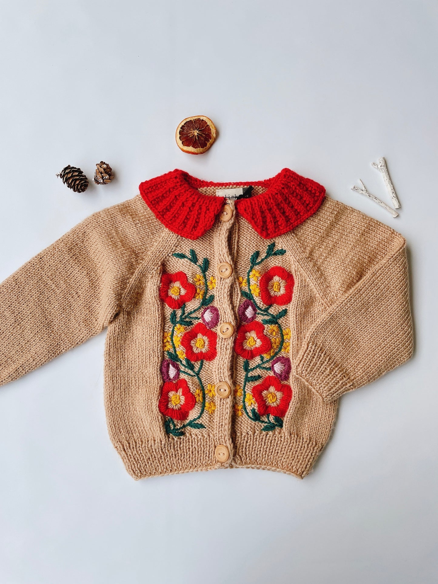 +Kalinka+ Olivia Cardigan - Sand