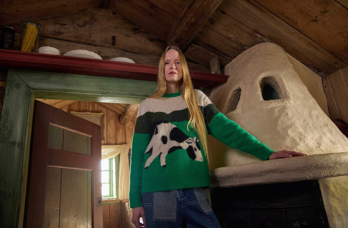 +FISH&KIDS+ COW KNIT