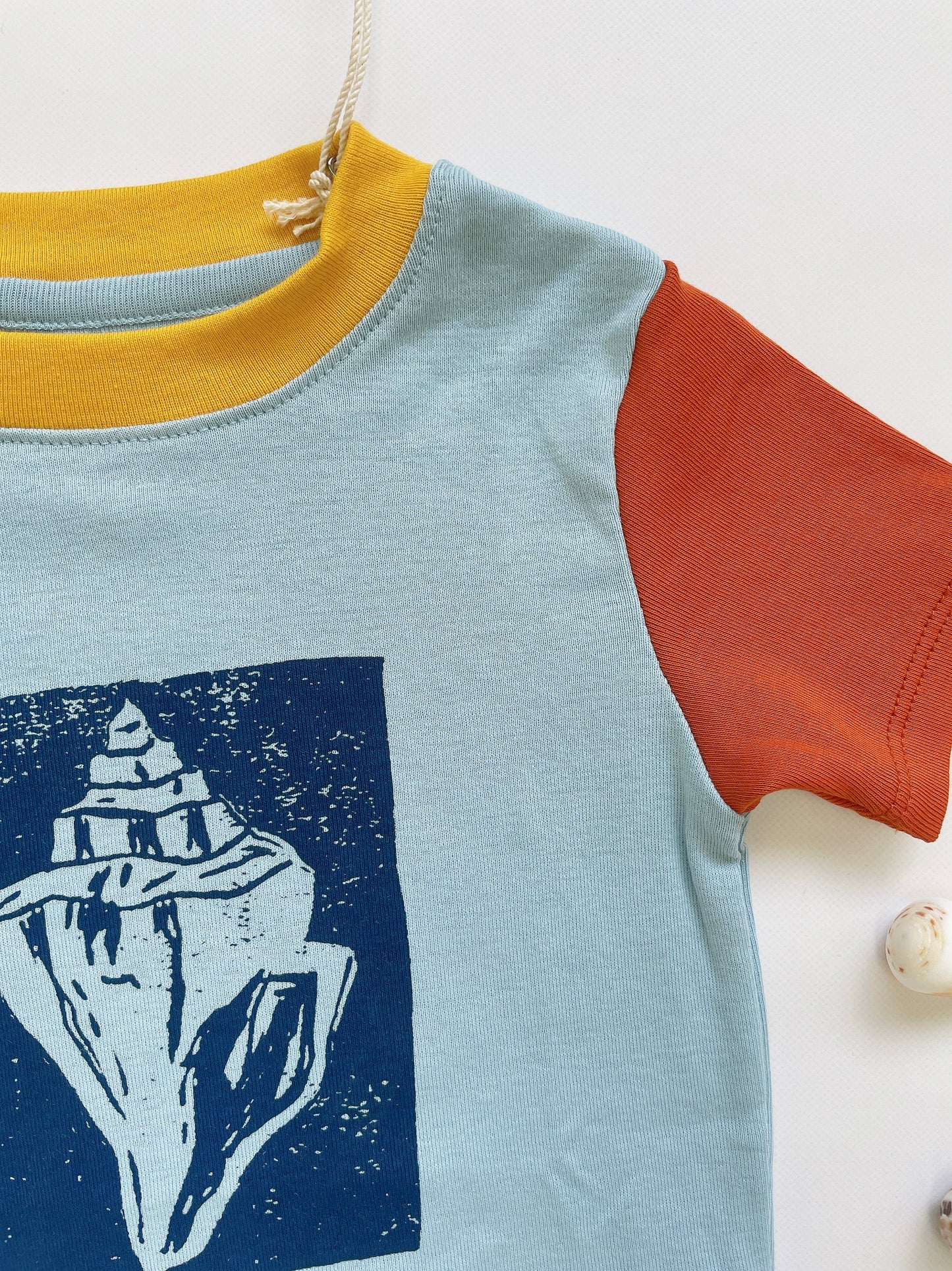 +Misha&Puff+ Collect Ringer Tee - Sky | 3y