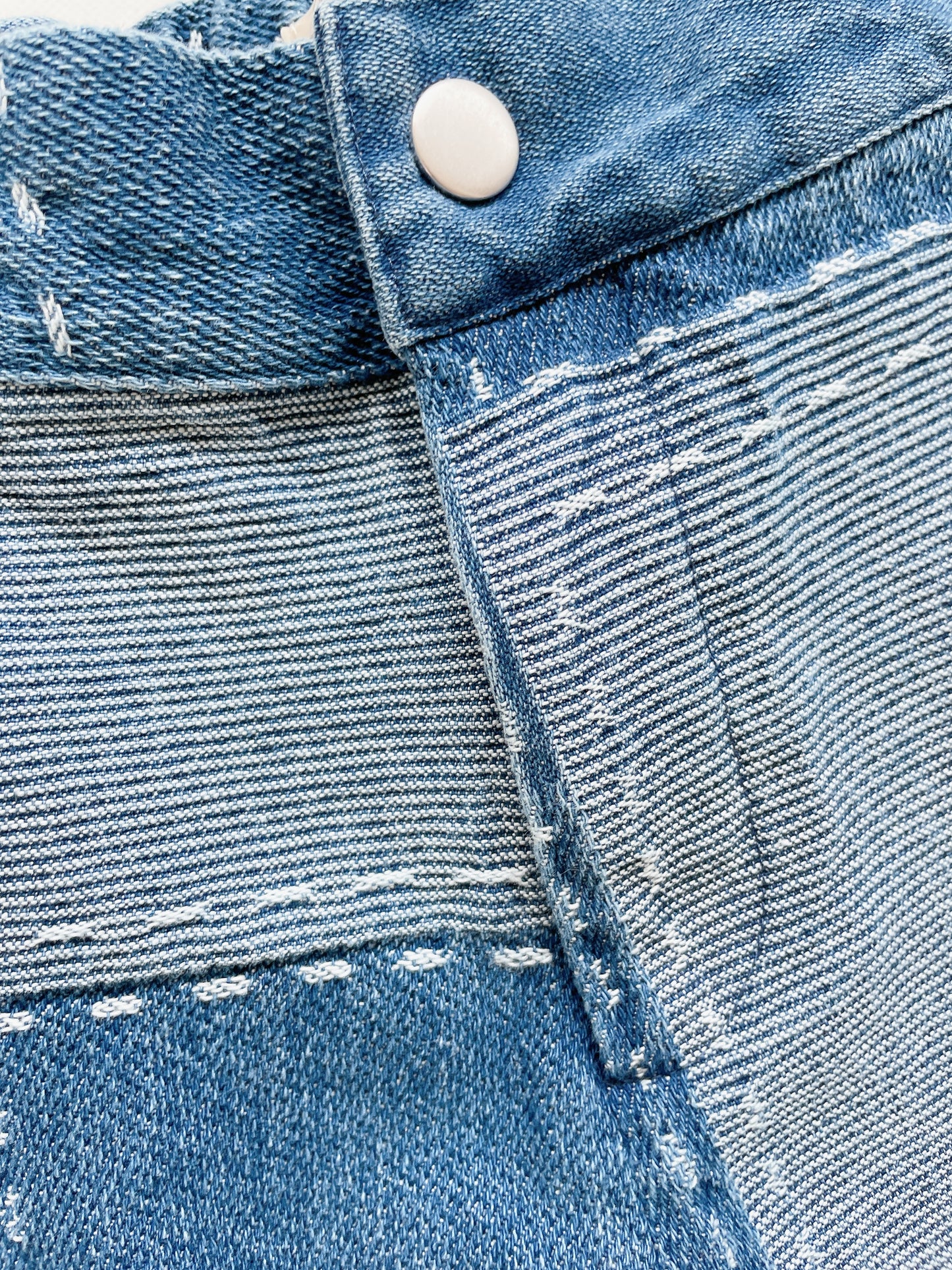 +FISH&KIDS+ DENIM PATCHWORK PANTS