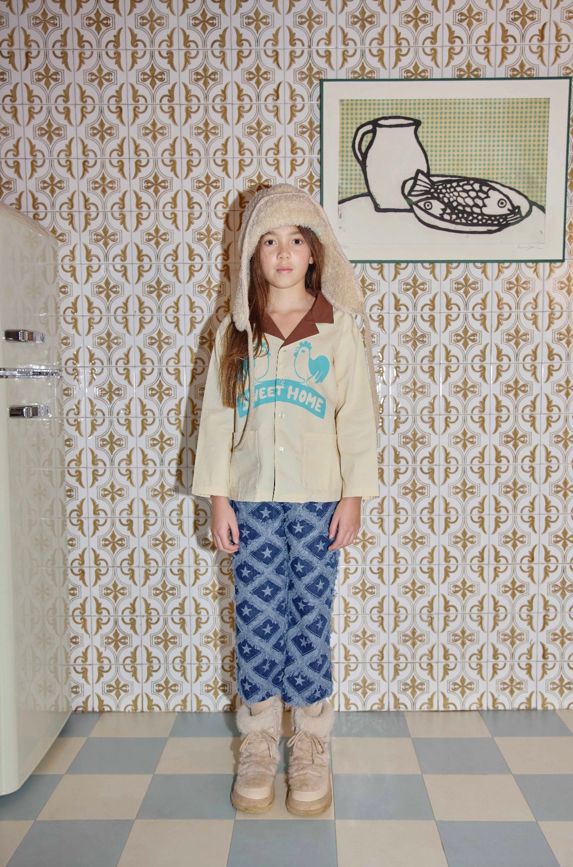 +FISH&KIDS+ SWEET HOME SHIRT - beige