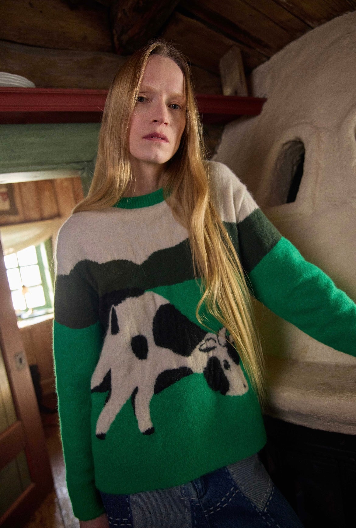+FISH&KIDS+ COW KNIT