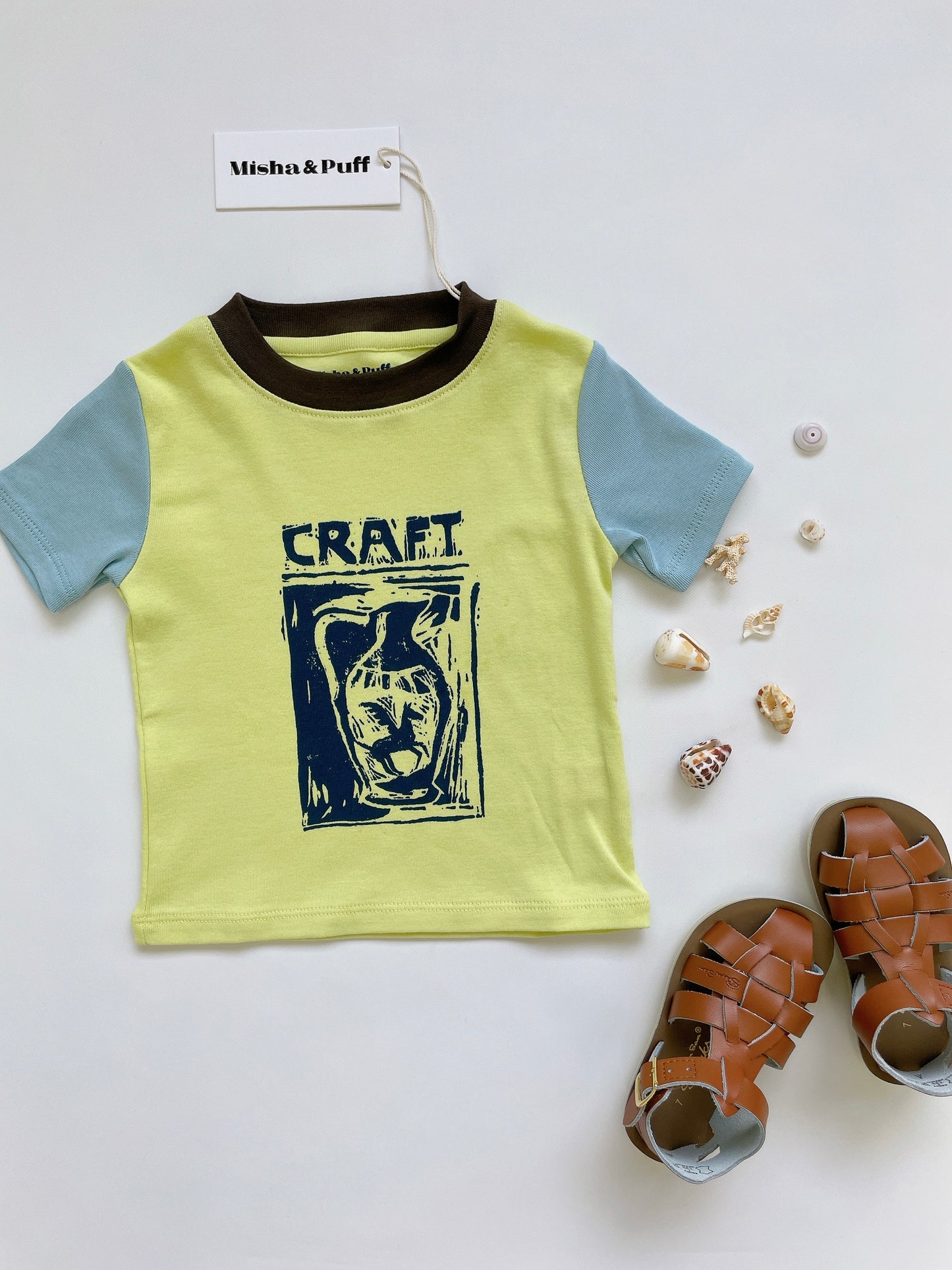 +Misha&Puff+ Craft Ringer Tee - Limeade