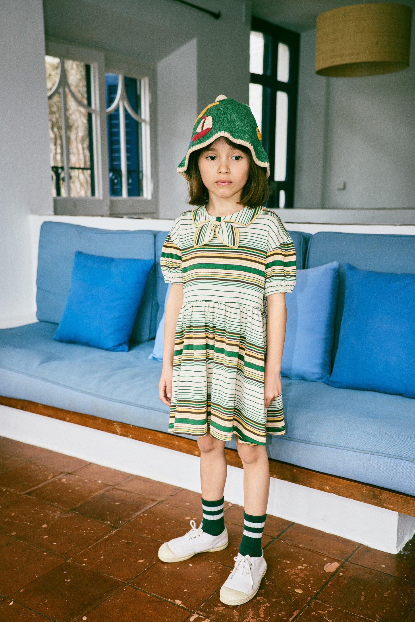 +Misha&Puff+ Junior Scout Dress - Lawn Patio Stripe