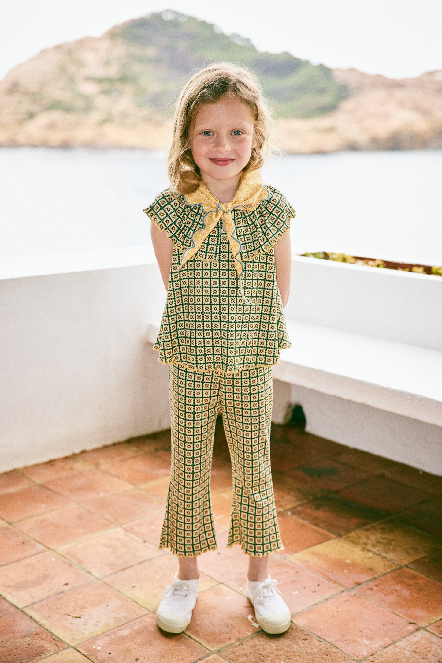 +Misha&Puff+ Lizzie Pant - String/Lawn Pinking Tiles