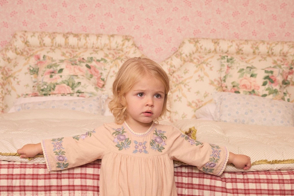 +Apolina+ BABY STEVIE LS ROMPER | DRIED ROSE