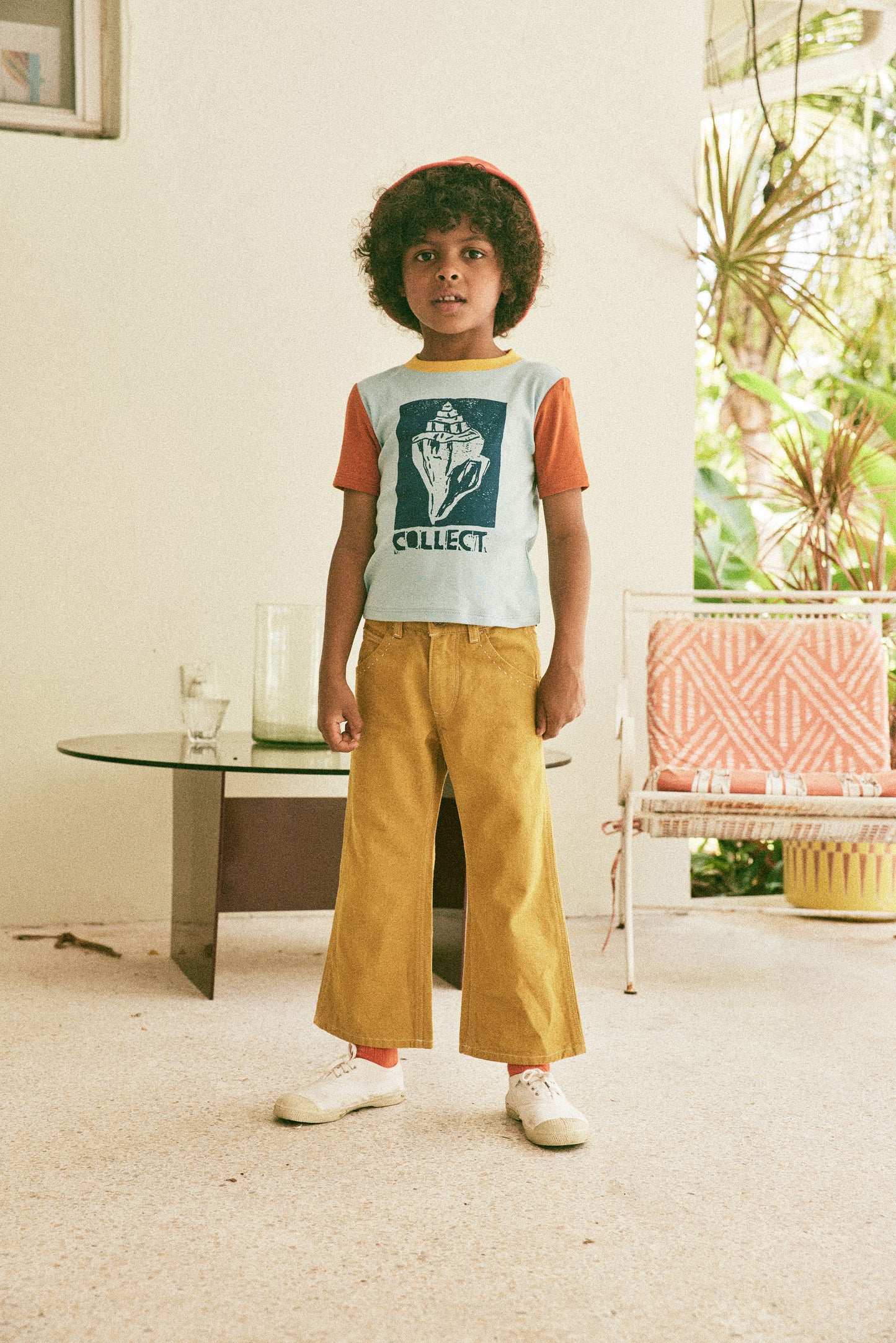 +Misha&Puff+ Collect Ringer Tee - Sky | 3y
