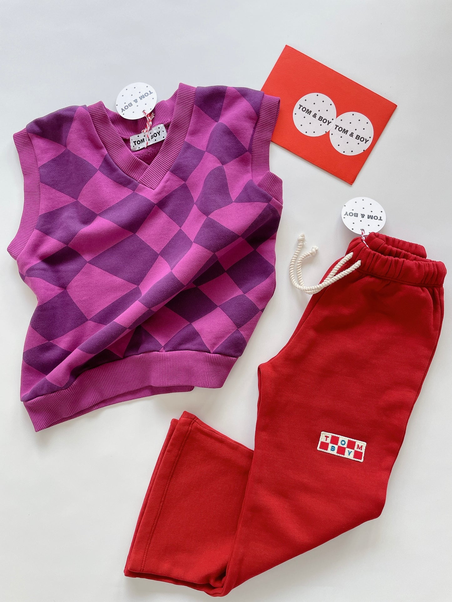 +Tom & Boy+ UNIQUE CHECKER BOARD VEST