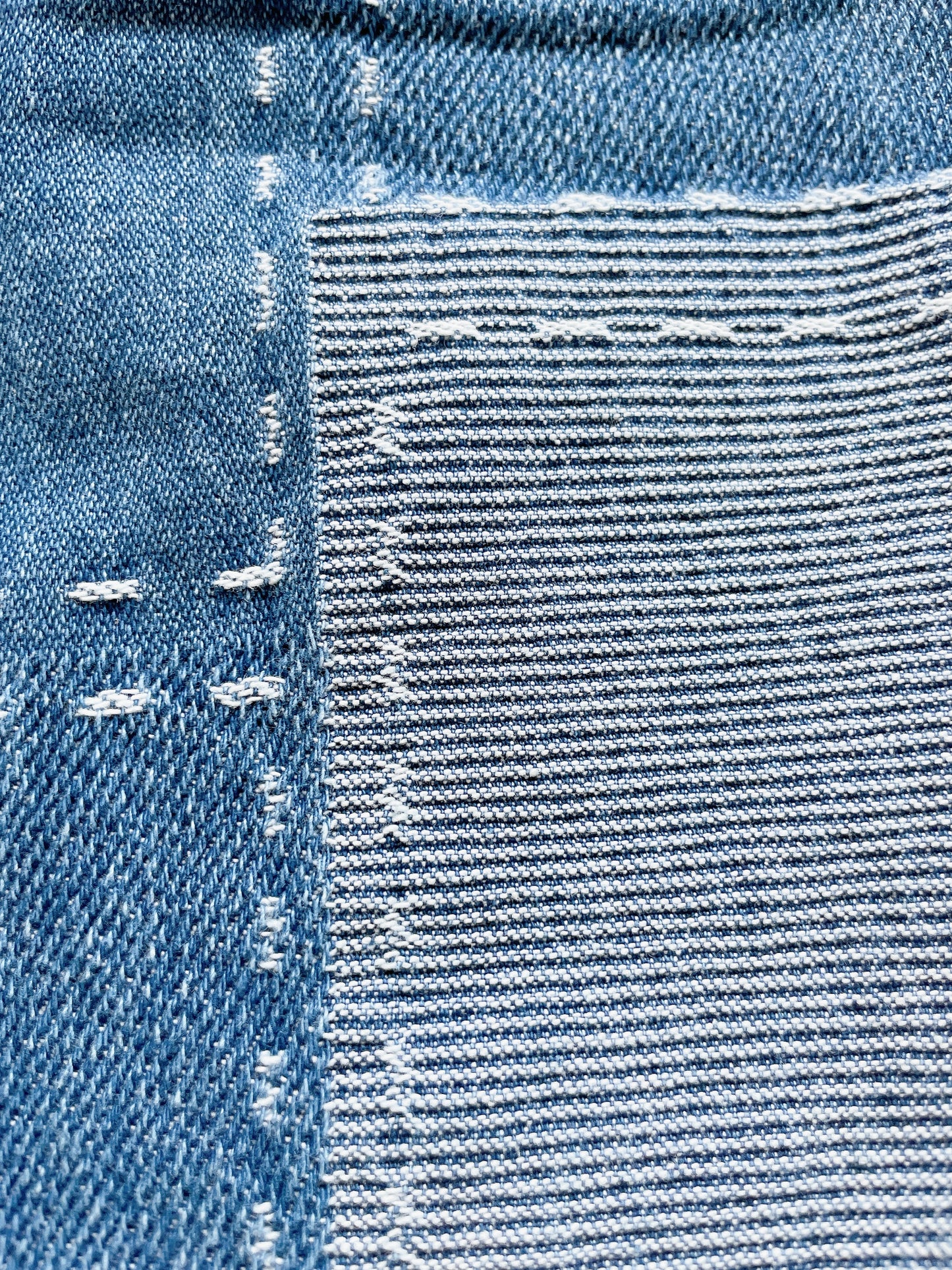 +FISH&KIDS+ DENIM PATCHWORK PANTS
