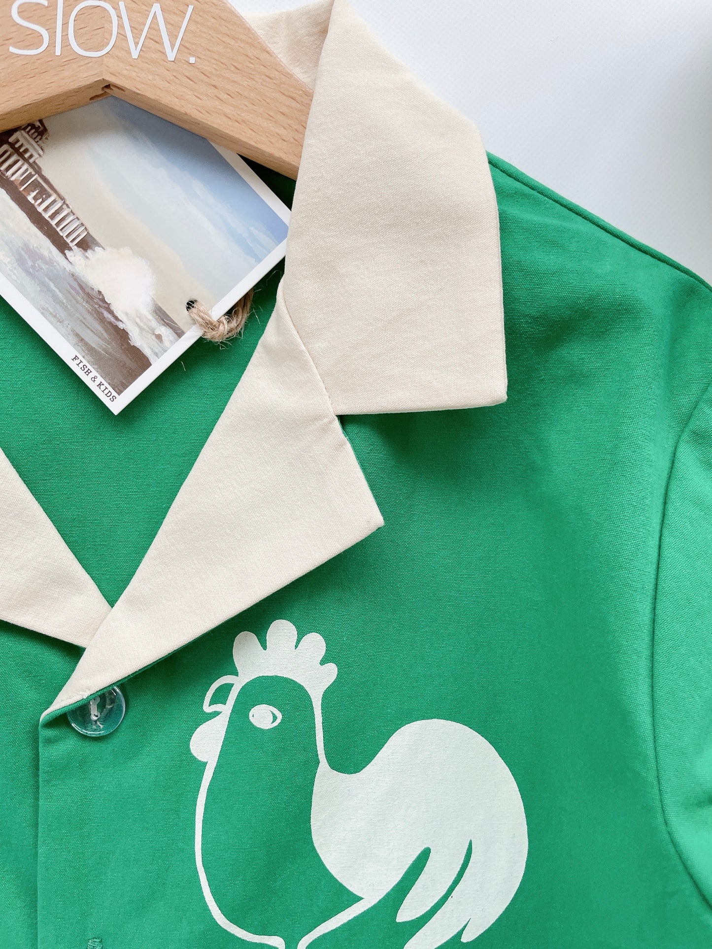 +FISH&KIDS+ SWEET HOME SHIRT - green