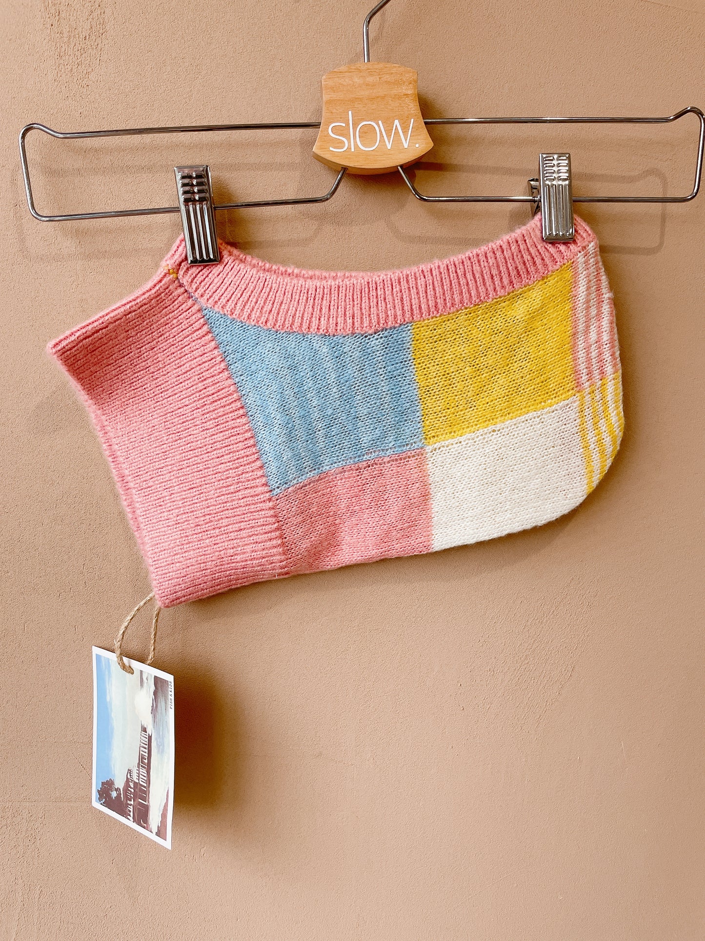 +FISH&KIDS+ PATCHWORK PASTEL BALACLABA