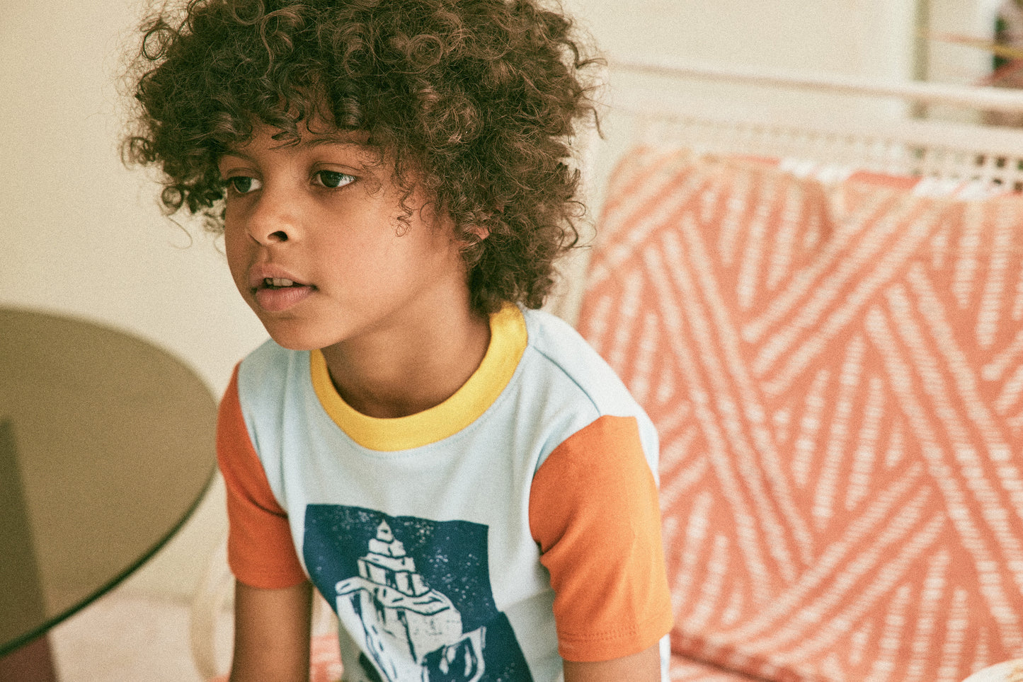 +Misha&Puff+ Collect Ringer Tee - Sky | 3y