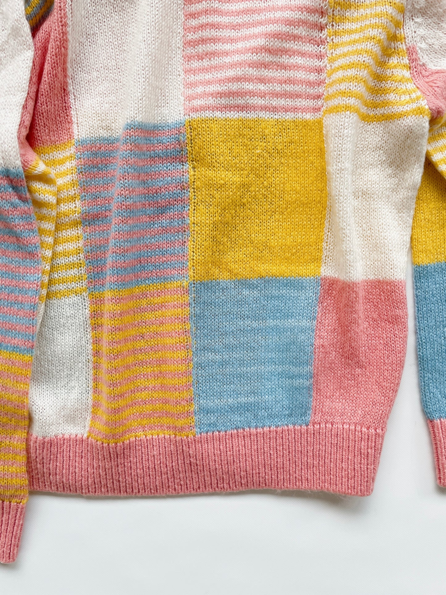 +FISH&KIDS+ PATCHWORK PASTEL SWEATER