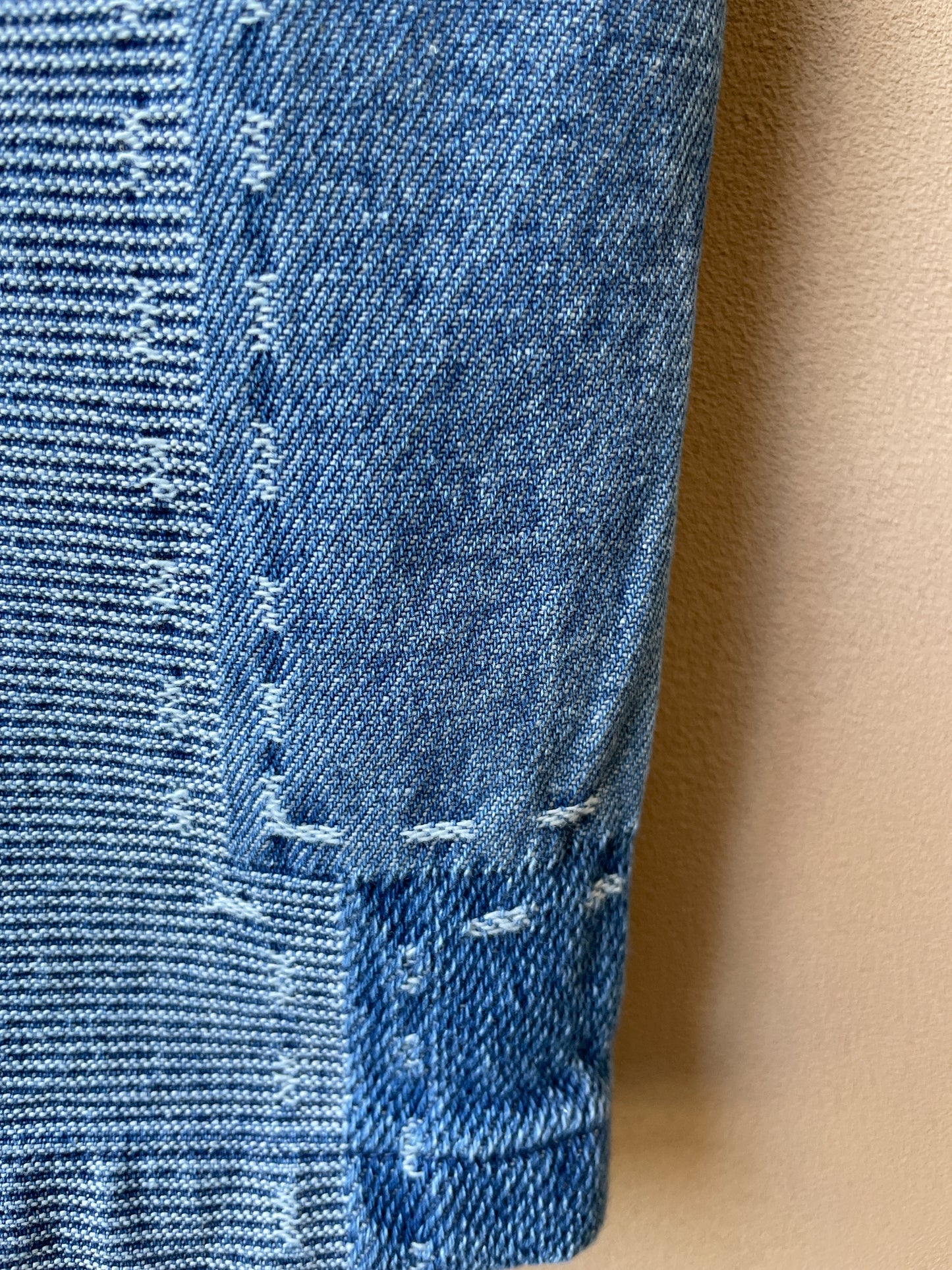 +FISH&KIDS+ DENIM PATCHWORK PANTS