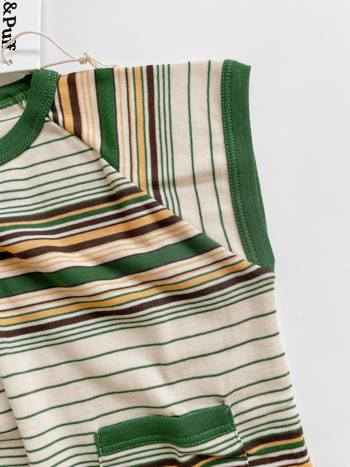 +Misha&Puff+ Muscle Tee - Lawn Patio Stripe
