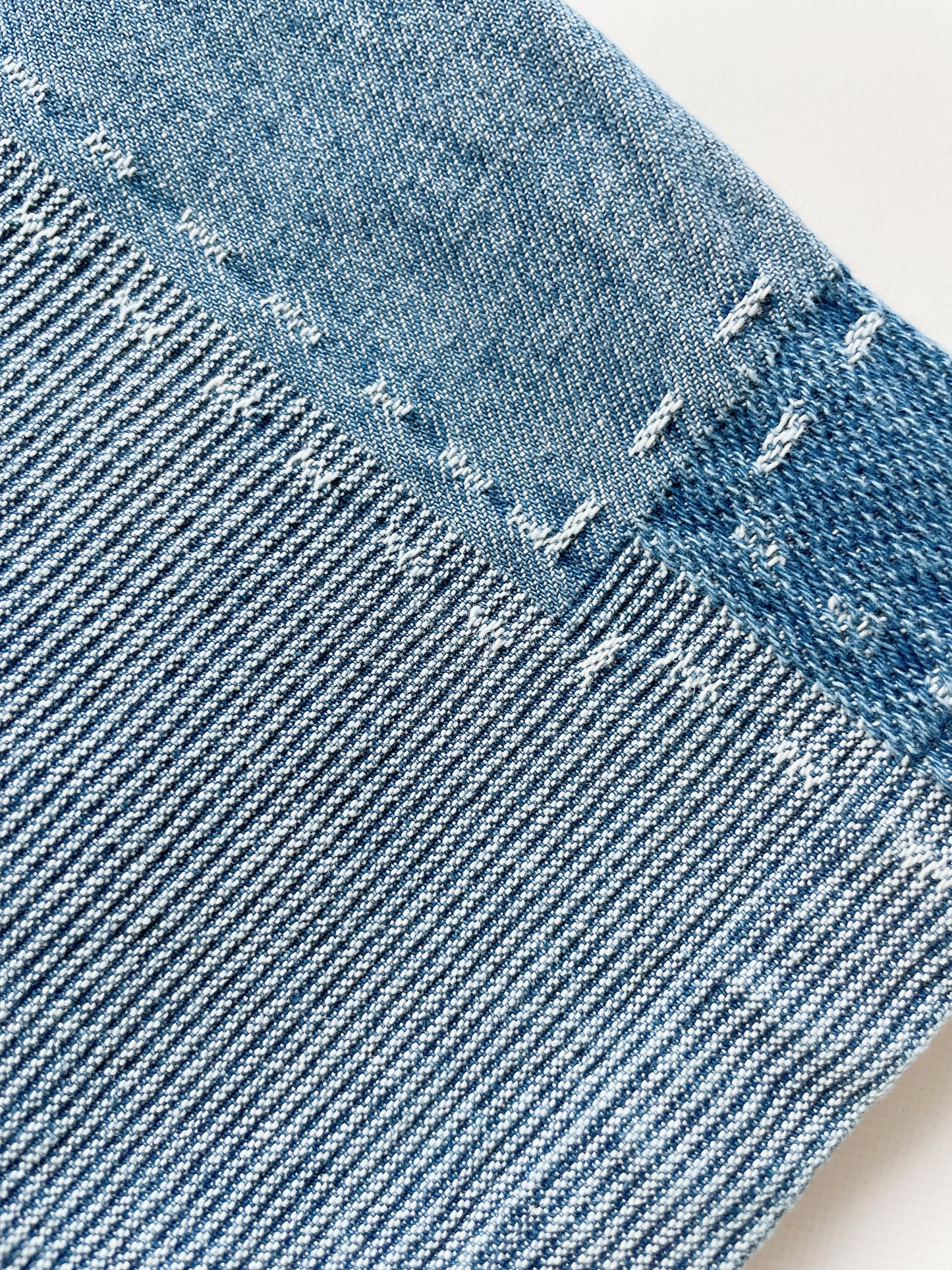 +FISH&KIDS+ DENIM PATCHWORK PANTS