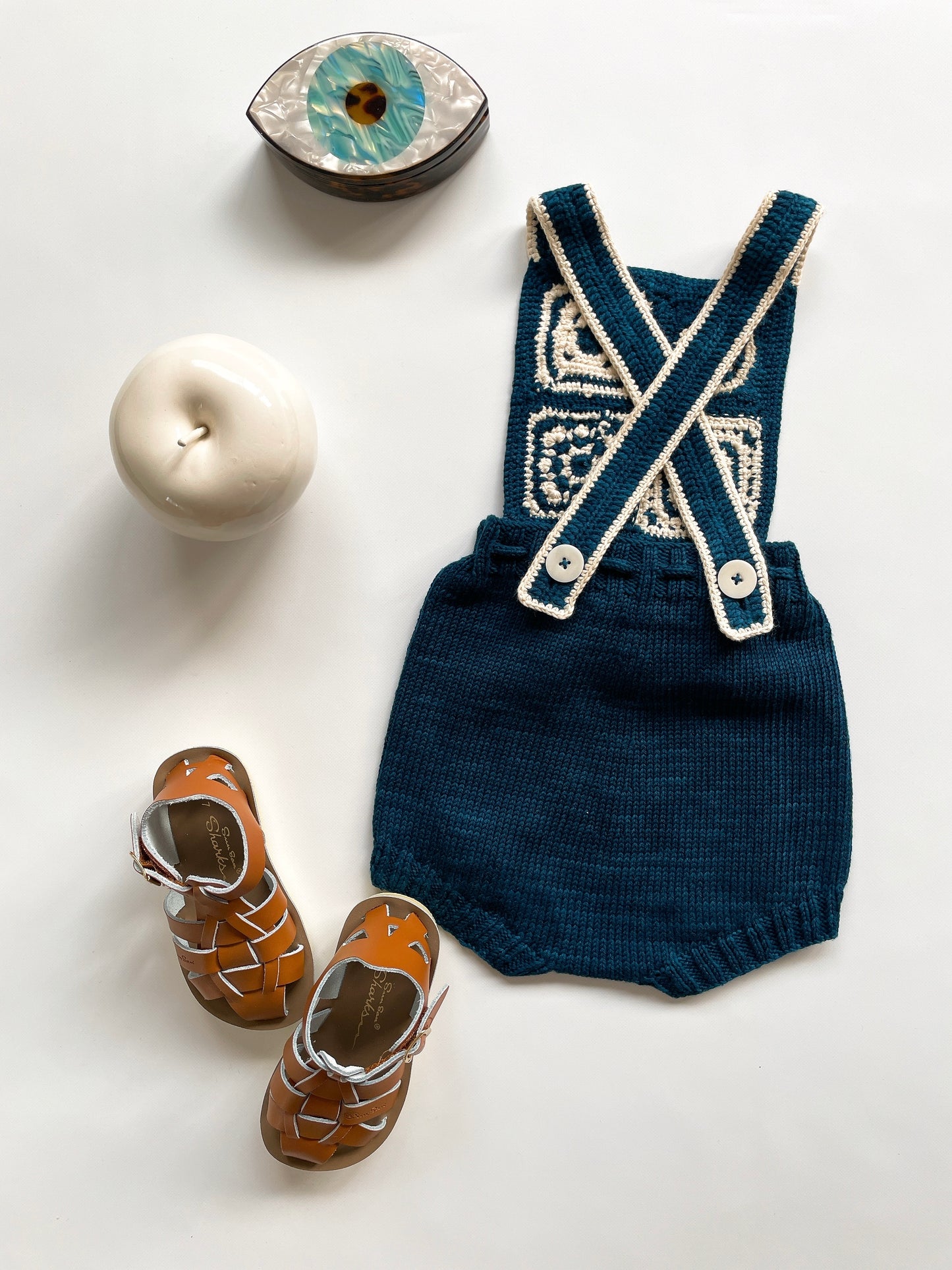 +Misha&Puff+ Crochet Afghan Romper - Celestial
