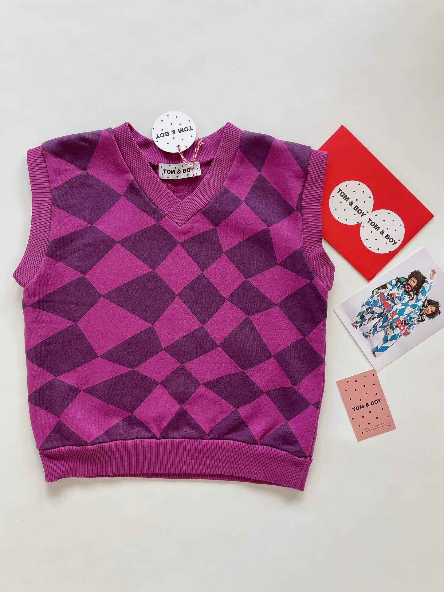 +Tom & Boy+ UNIQUE CHECKER BOARD VEST