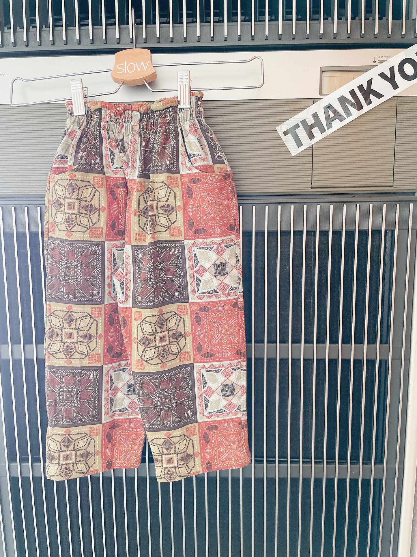 +Misha&Puff+ Camp Pant - Chili Spice Cross Stitch