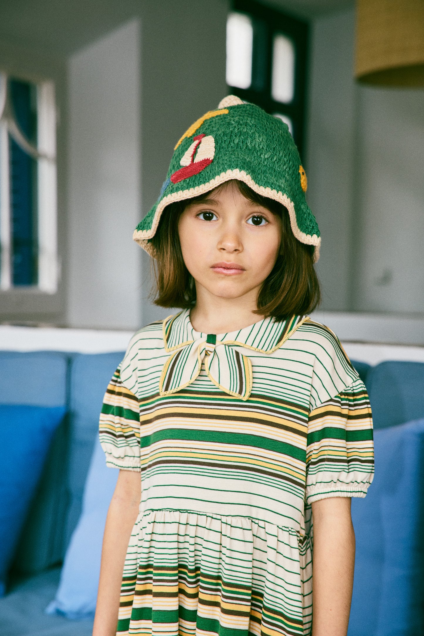 +Misha&Puff+ Junior Scout Dress - Lawn Patio Stripe