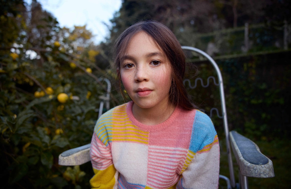 +FISH&KIDS+ PATCHWORK PASTEL SWEATER