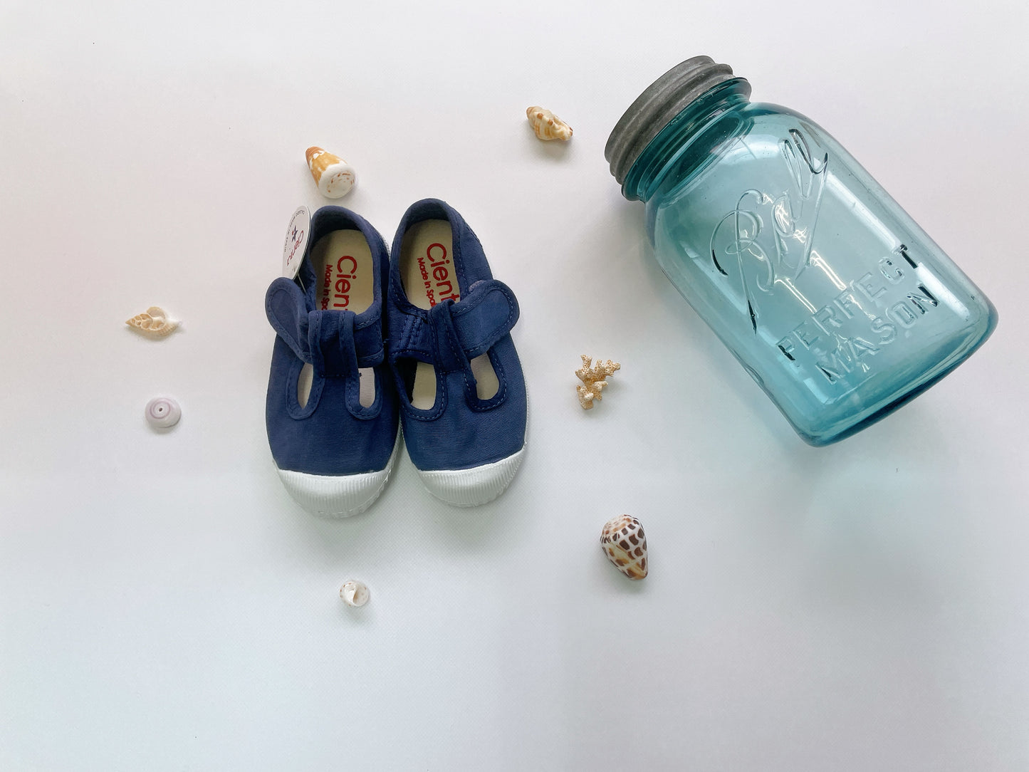 +Cienta+ T strap shoes - azul oscuro(むら染)