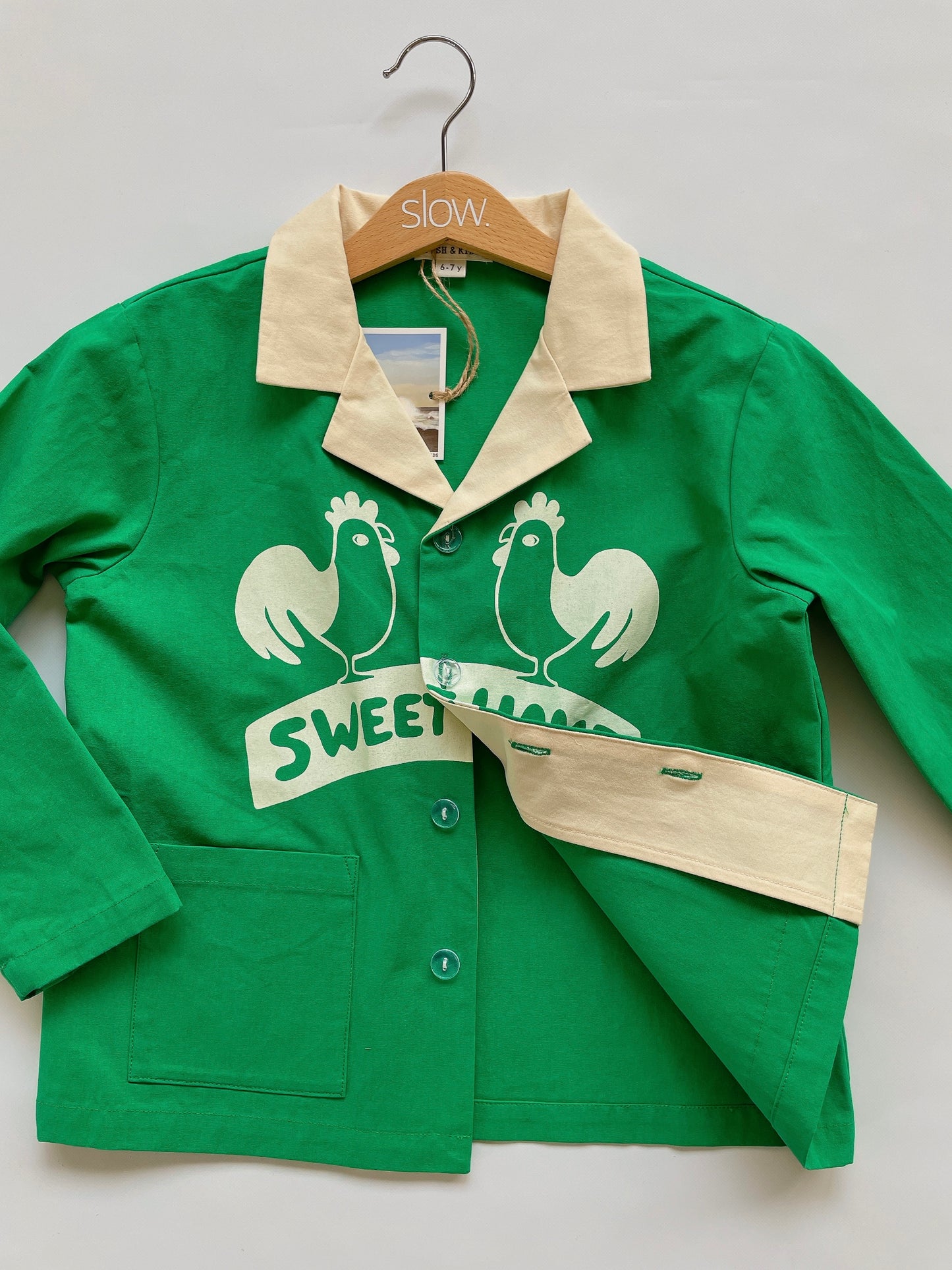 +FISH&KIDS+ SWEET HOME SHIRT - green