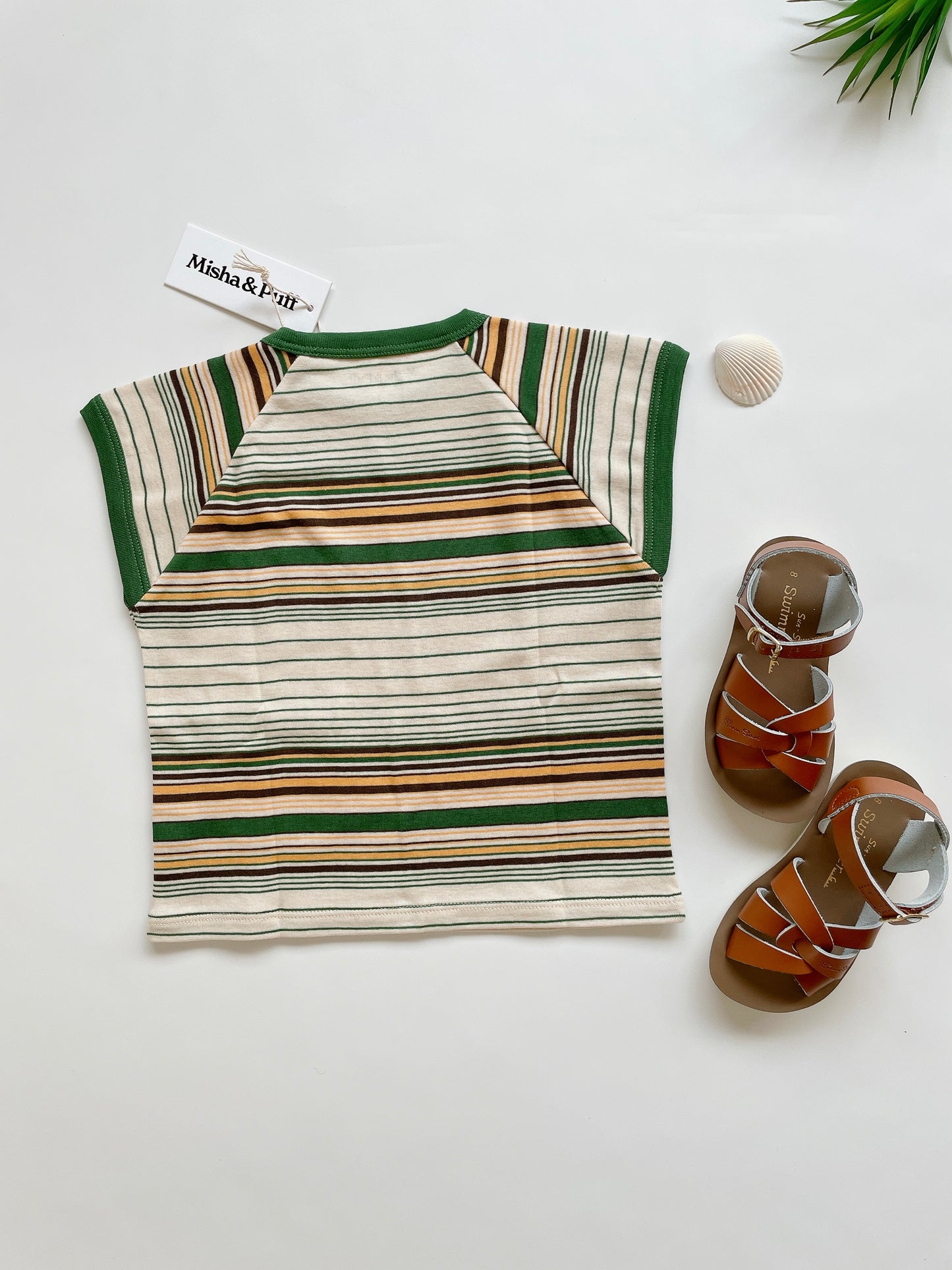 +Misha&Puff+ Muscle Tee - Lawn Patio Stripe