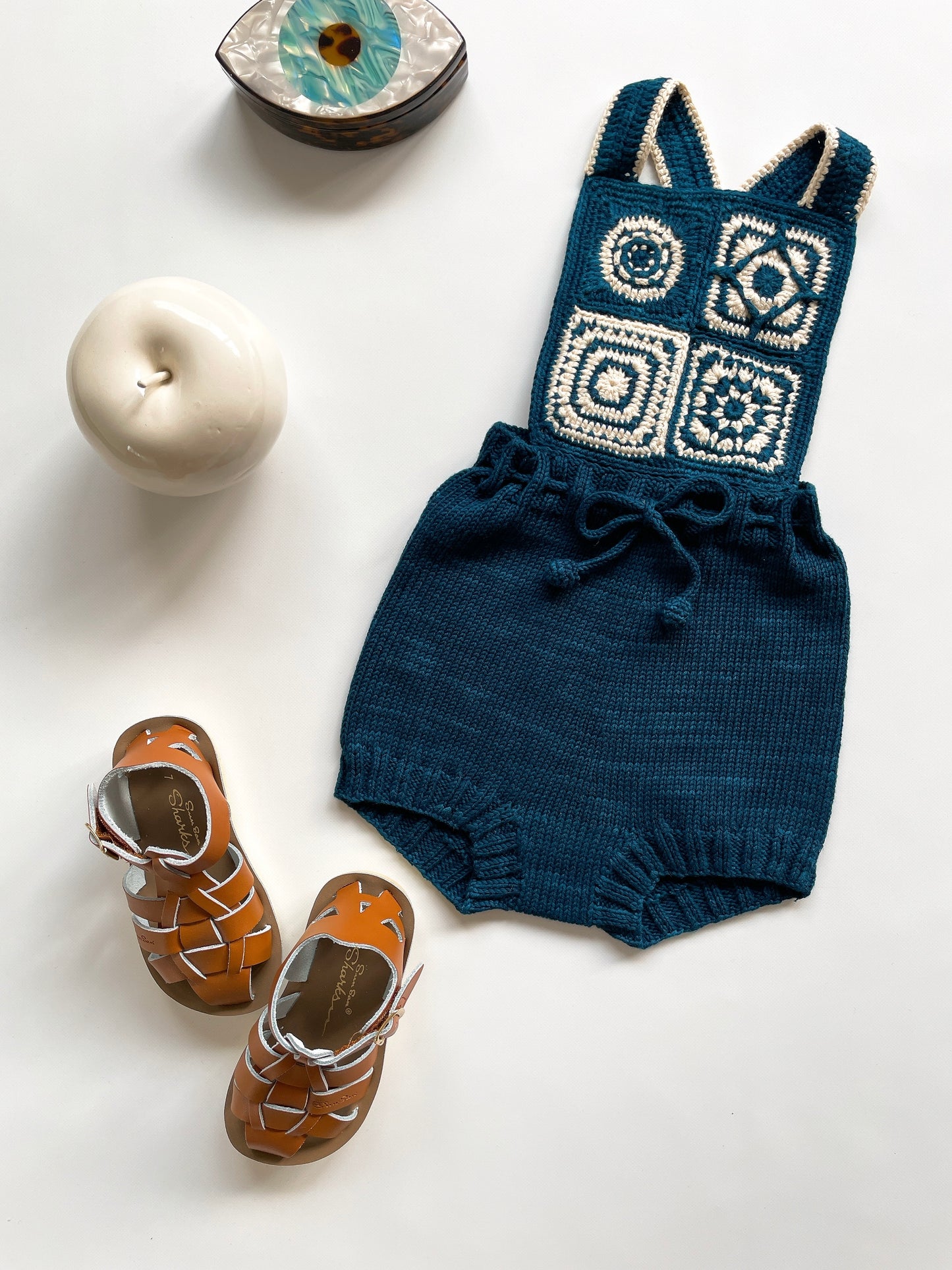 +Misha&Puff+ Crochet Afghan Romper - Celestial