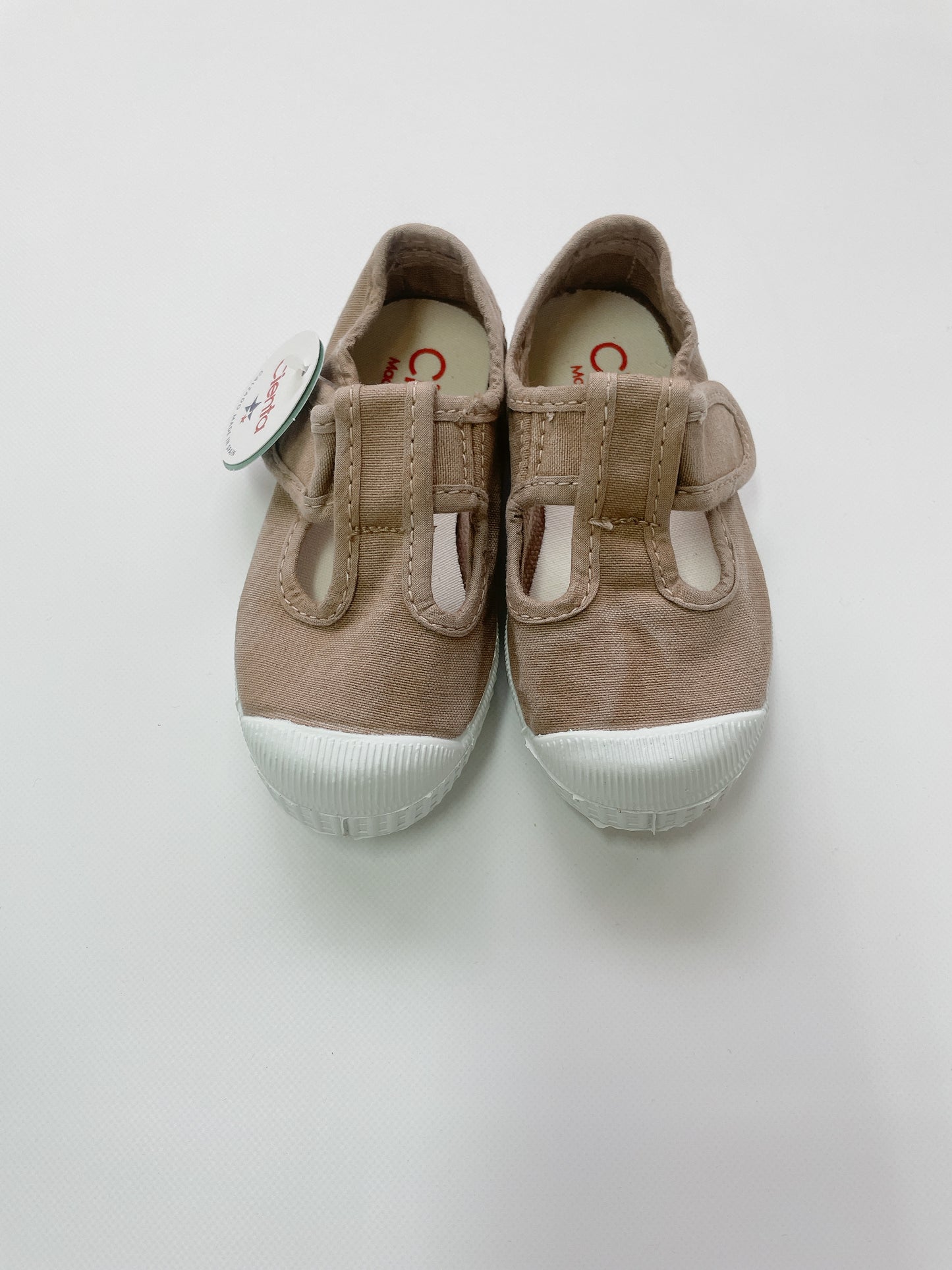 +Cienta+ T strap shoes - beige(むら染)