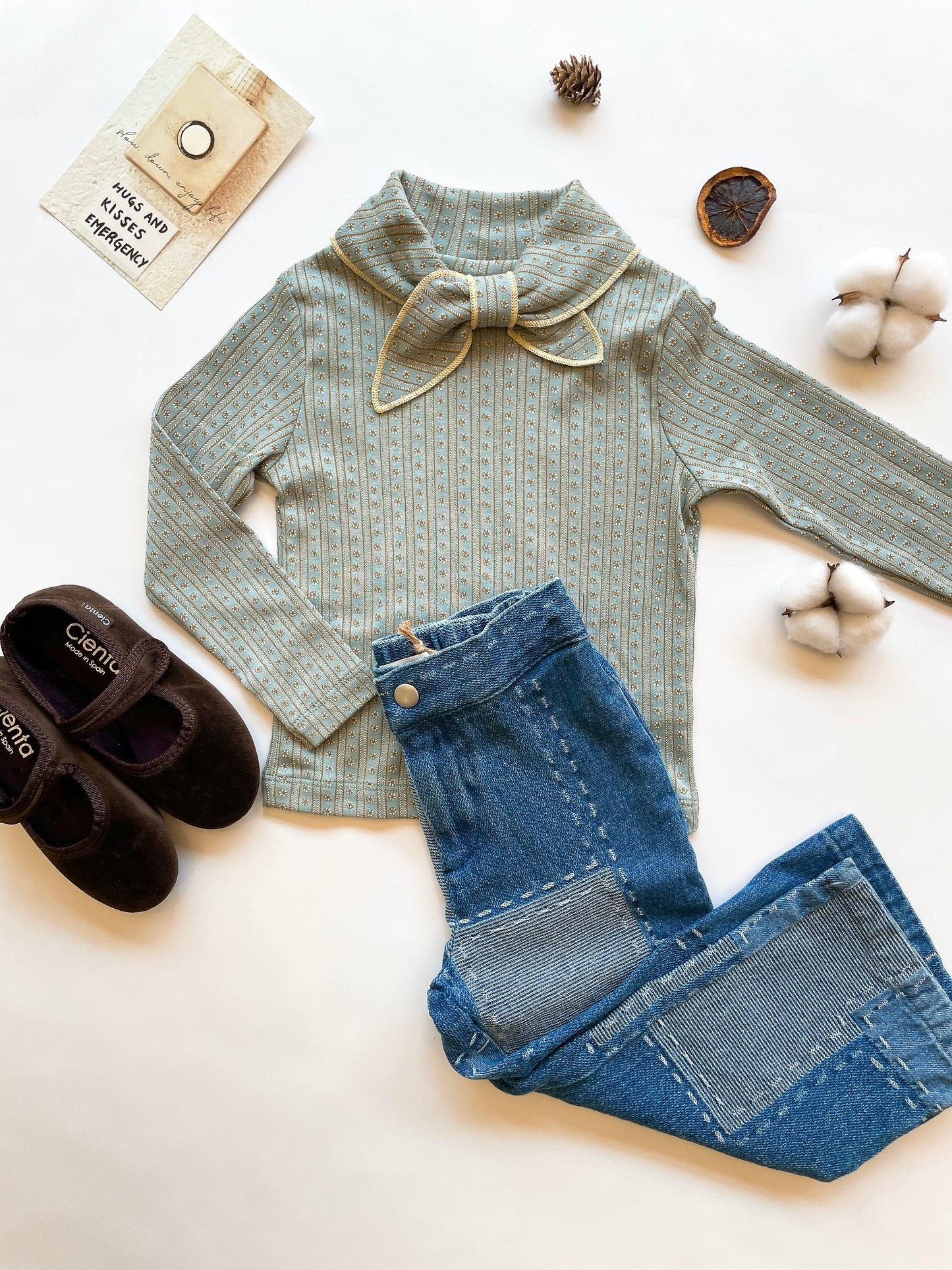 +Misha&Puff+ Scout Top - Overcast Little House Floral