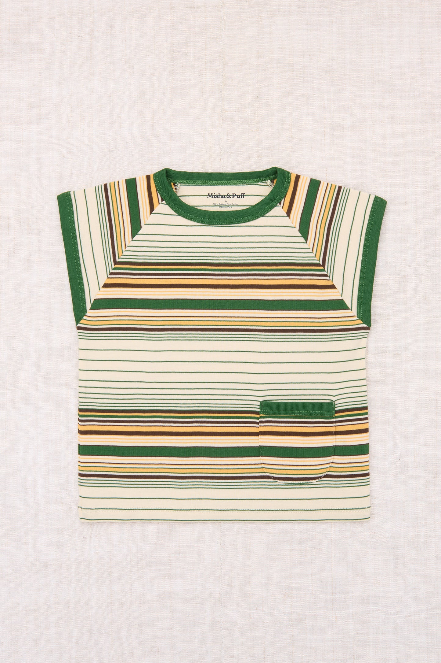 +Misha&Puff+ Muscle Tee - Lawn Patio Stripe