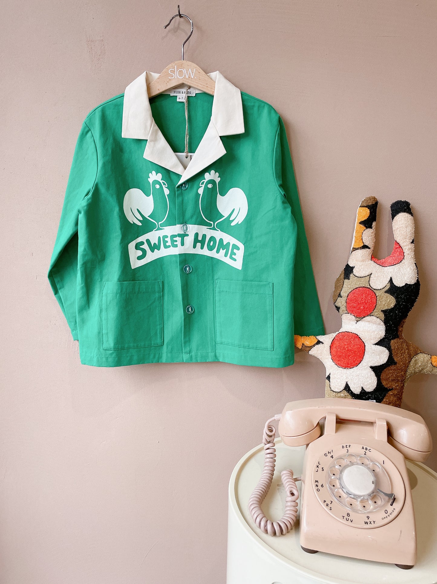 +FISH&KIDS+ SWEET HOME SHIRT - green