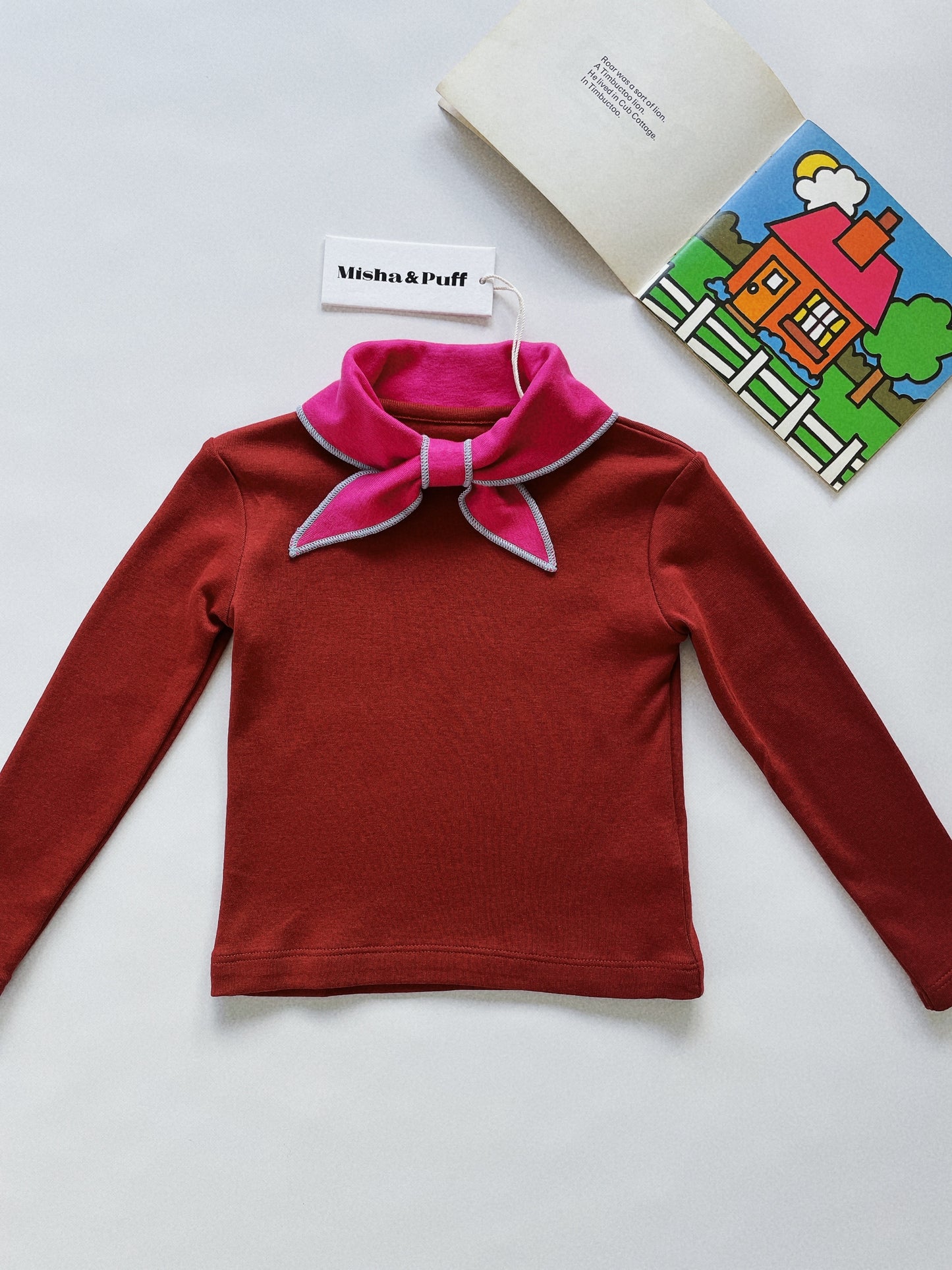 +Misha&Puff+ Scout Top - Cranberry | 2y