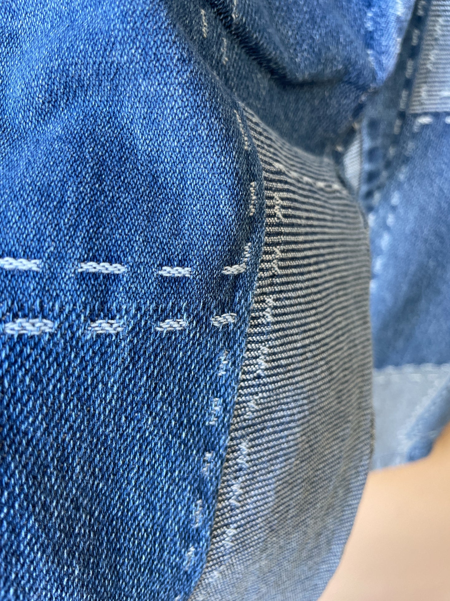 +FISH&KIDS+ DENIM PATCHWORK PANTS