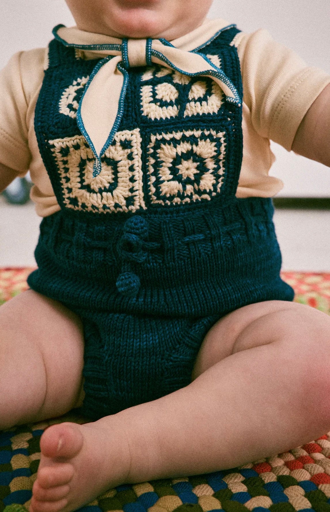 +Misha&Puff+ Crochet Afghan Romper - Celestial