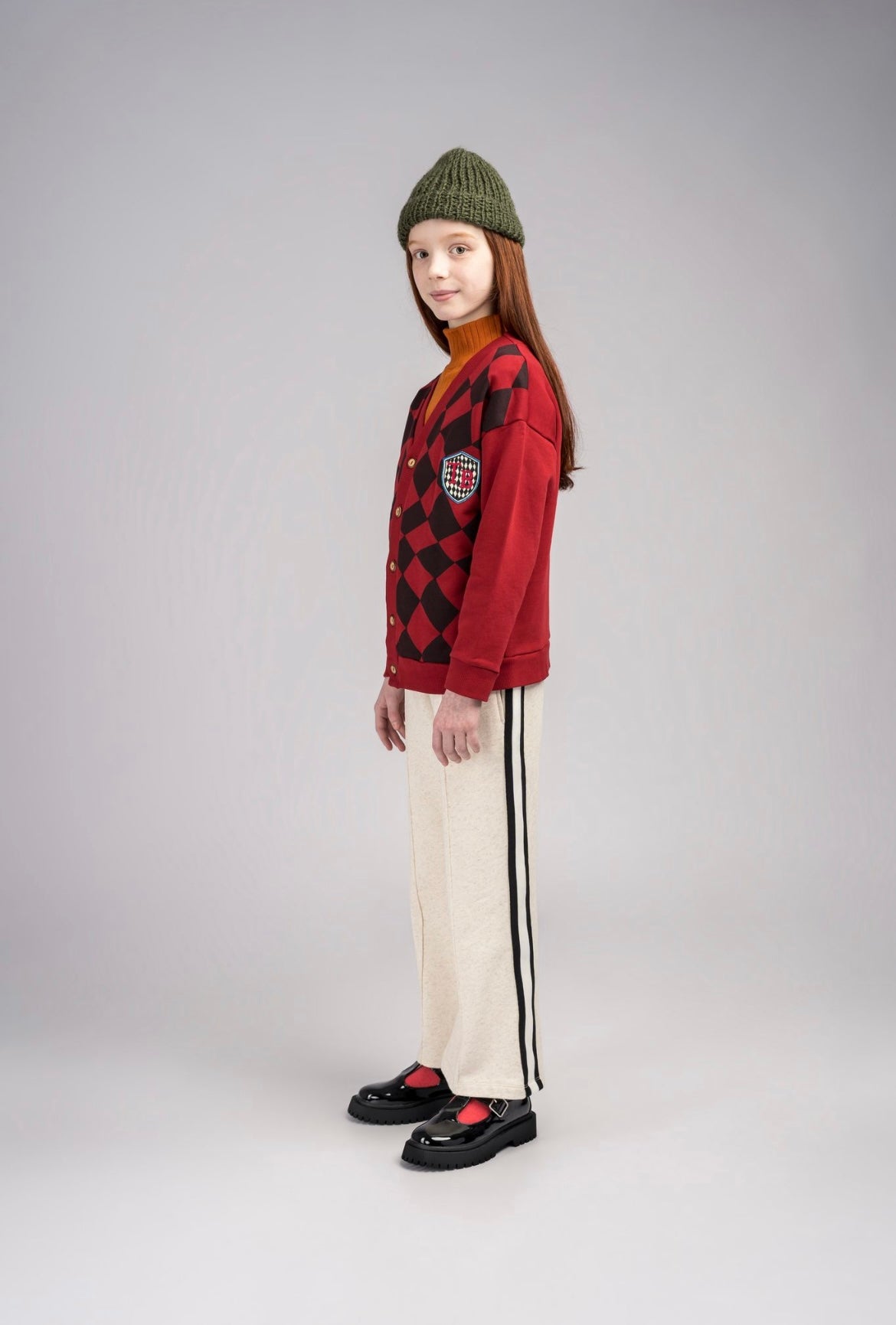 +Tom & Boy+ UNIQUE CHECKER BOARD CARDIGAN
