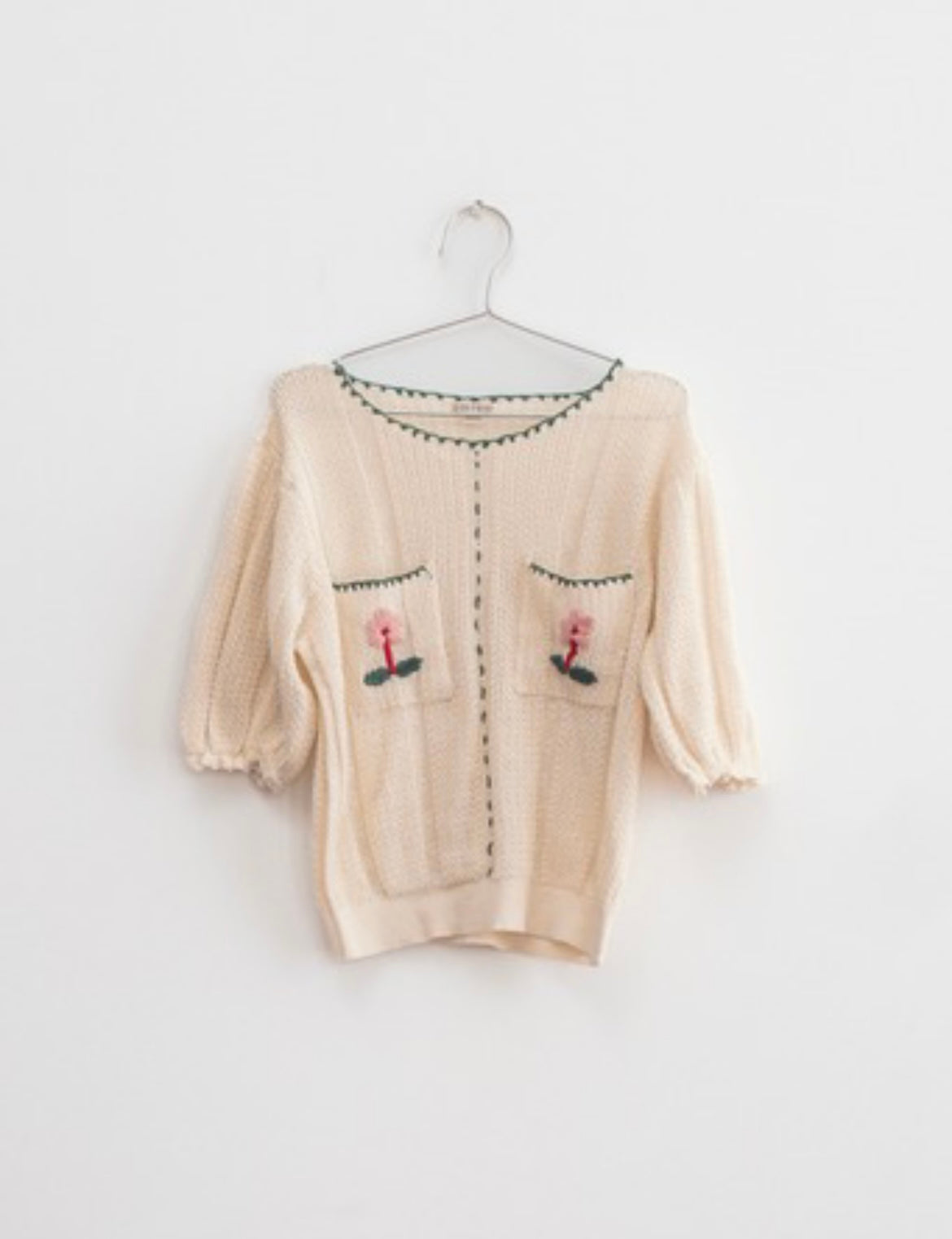 +FISH&KIDS+ Knit Embroidered Top