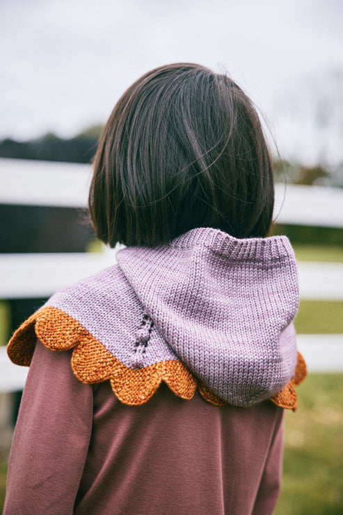 +Misha&Puff+ Scallop Capelet - Periwinkle
