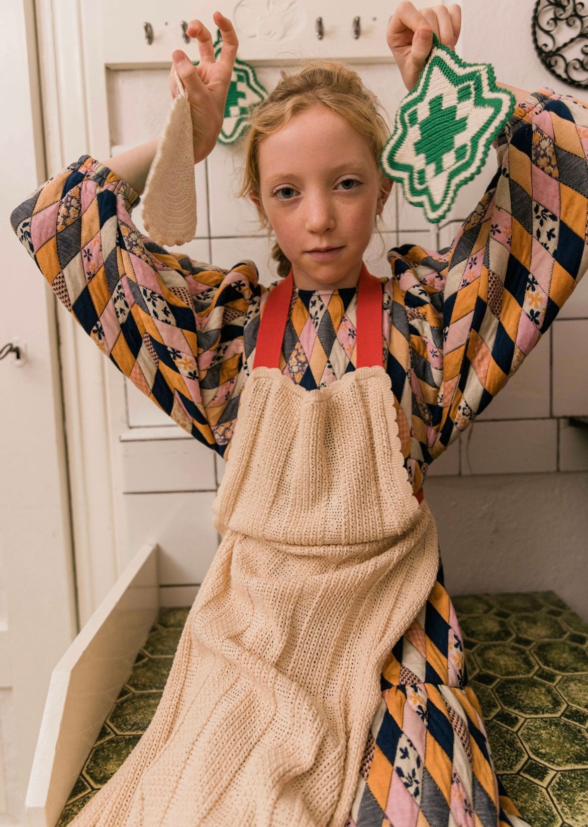 +FISH & KIDS+ Flowers Patchwork Dress