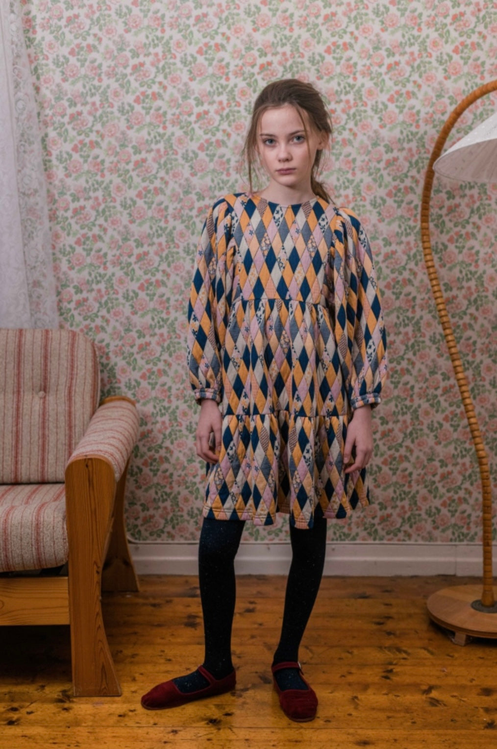 +FISH & KIDS+ Flowers Patchwork Dress