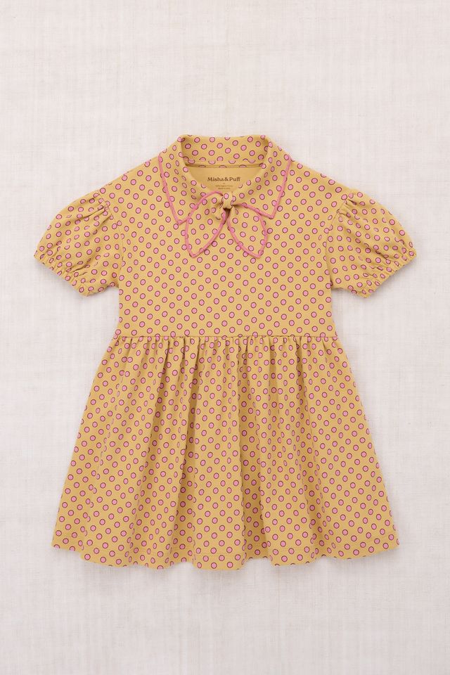 Misha&Puff+ JUNIOR SCOUT DRESS | ROOT BEN-DAY DOTS – slow. editions