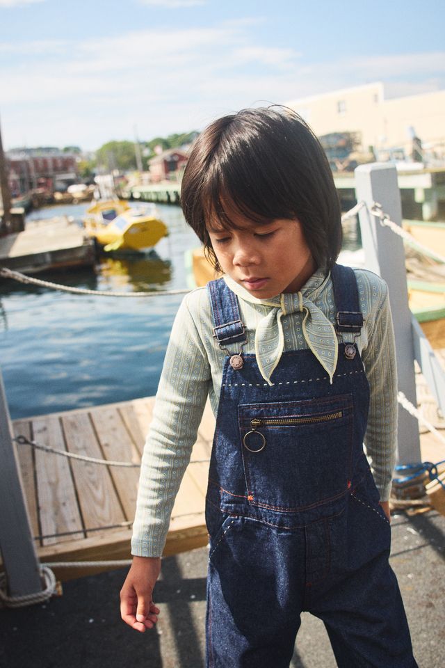 +Misha&Puff+ Scout Top - Overcast Little House Floral